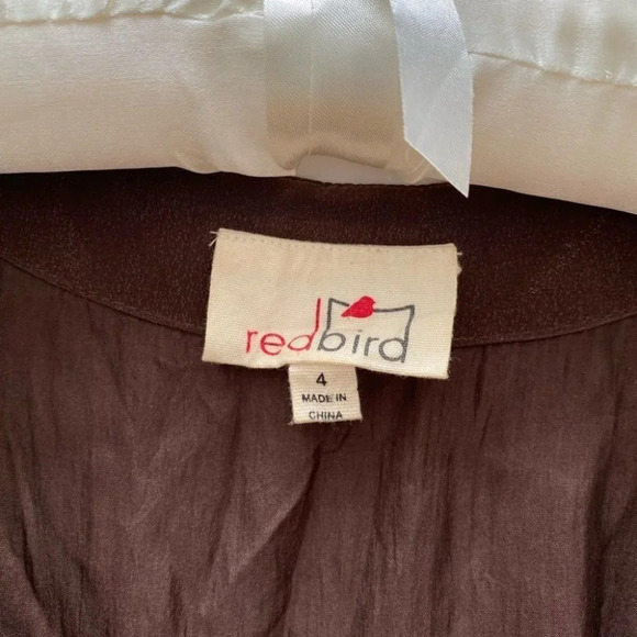 Anthropologie - Red Bird Silk Tunic - Picture 2 of 5